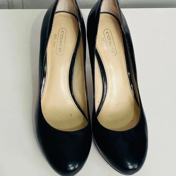 Coach Black Patent Leather Pumps - Picture 3 of 10